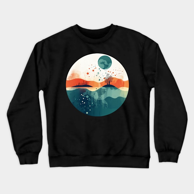 Whimsical Abstract Fantasy Nature-Infused Urban T-Shirt Crewneck Sweatshirt by yambuto